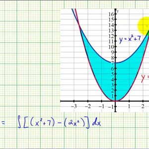 Ex 4:  Find Area Between Two Quadratic Functions (respect to x)