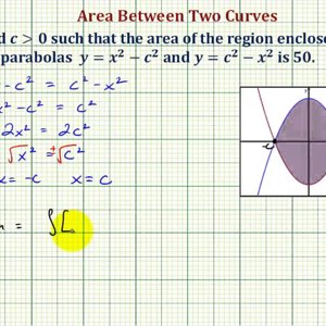 Ex: Determine a Function Given The Area Between Two Functions