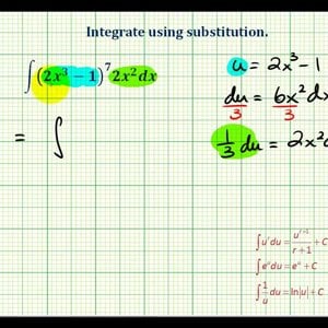 Ex 2:  Indefinite Integration Using Substitution