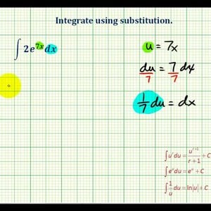 Ex 3:  Indefinite Integration Using Substitution