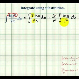 Ex 6:  Indefinite Integration Using Substitution