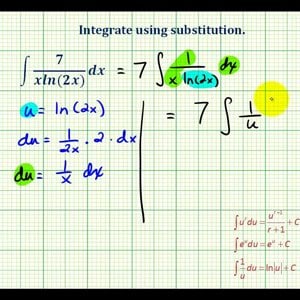 Ex 7:  Indefinite Integration Using Substitution