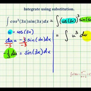 Ex 9:  Indefinite Integration Using Substitution Involving Trig Functions