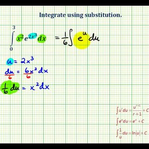 Ex 1:  Definite Integration Using Substitution