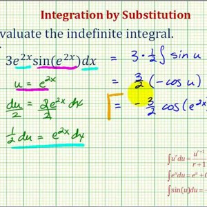 Ex: Indefinite Integral Using Substitution with Exponential and Sine