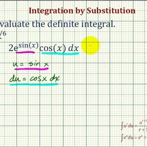 Ex: Definite Integration Using Substitution Involving Exponential and Trig Functions