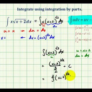Ex 4:  Integration by Parts