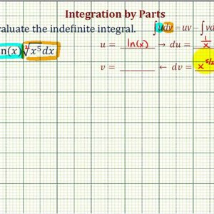 Ex: Integration by Parts Involving a Radical and Natural Log