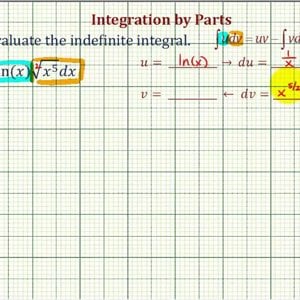 Ex: Integration by Parts Involving a Radical and Natural Log
