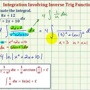 Ex: Indefinite Integration Involving Arctangent Requiring U-sub and Completing the Square