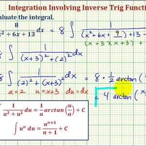 Ex: Indefinite Integration Involving Arctangent Requiring Completing the Square