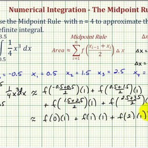Ex 1: Numerical Integration - The Midpoint Rule