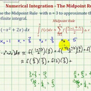Ex 2: Numerical Integration - The Midpoint Rule (Fractions)