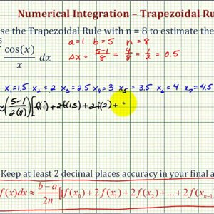 Ex: Numerical Integration - The Trapezoid Rule