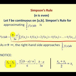 Simpson’s Rule of Numerical Integration