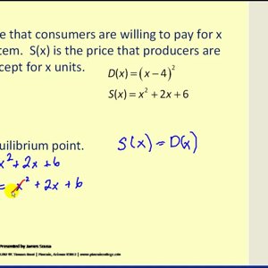 Consumer and Producer Surplus