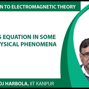 Introduction to Electromagnetism by Prof. Manoj Harbola (NPTEL):- Laplace’s equation in some other physical phenomena
