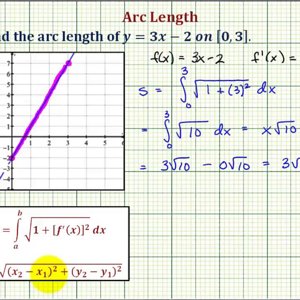 Ex: Find the Arc Length of a Linear Function