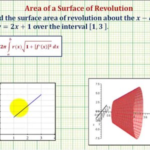 Ex: Surface Area of Revolution - Linear Function