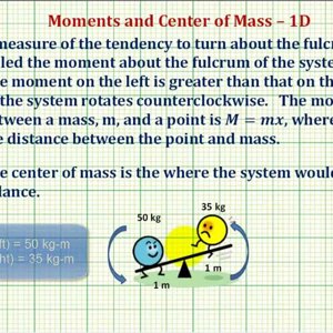 Ex: Determine the Center of Mass of Three Point Masses on the Coordinate Plane