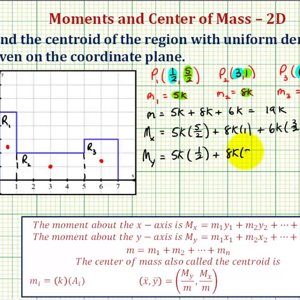 Ex: Find the Centroid of a Region Consisting of Three Rectangles