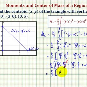 Ex: Find the Centroid of a Triangular Region on the Coordinate Plane