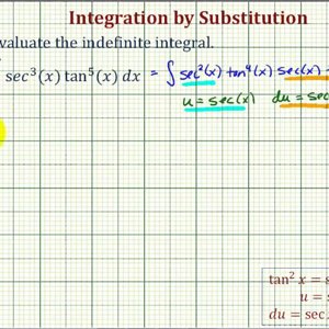 Ex: Integral Using Substitution with an Odd Power of Tangent