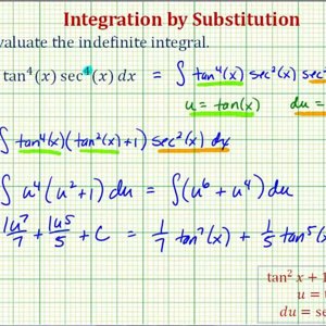 Ex: Integral Using Substitution with an Even Power of Secant