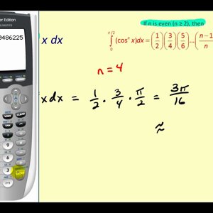 Wallis’s Formula to Integrate Powers of Sine and Cosine on [0, pi/2]