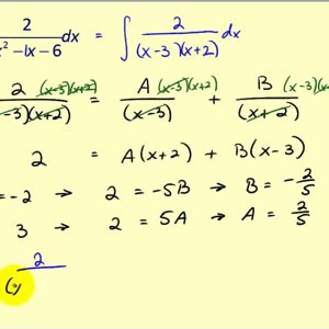 Integration Using Partial Fraction Decomposition: Part 1