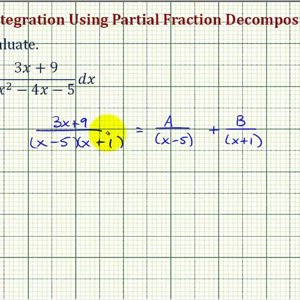 Ex 1: Integration Using Partial Fraction Decomposition