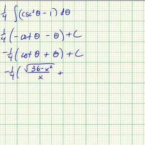 Ex 3: Integration Using Trigonometric Substitution