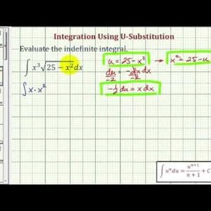 Ex: Indefinite Integral in the form x^n*sqrt(a^2 - x^2) Using U-Substitition