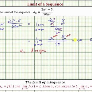 Ex: Limit of a Sequence (Num Degree Greater) - YouTube