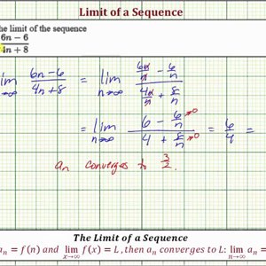 Ex 1: Limit of a Sequence (Linear/Linear) - YouTube