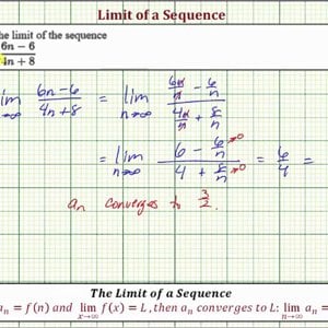 Ex 1: Limit of a Sequence (Linear/Linear) - YouTube