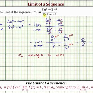 Ex: Limit of a Sequence (Num Degree Less) - YouTube
