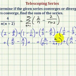 Ex 3: Telescoping Series with Partial Fractions