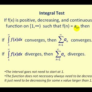 The Integral Test