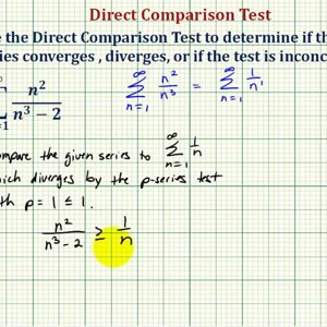 Ex: Infinite Series - Direct Comparison Test (Divergent)