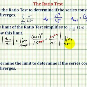 Ex 1: Infinite Series - The Ratio Test (Convergent)