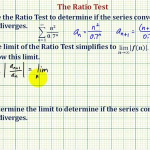 Ex 2: Infinite Series - The Ratio Test (Divergent)