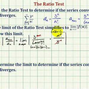 Ex 3: Infinite Series - The Ratio Test (Convergent)