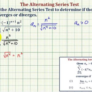 Ex: Determine if an Infinite Alternating Series Converges or Diverges (Divergent)