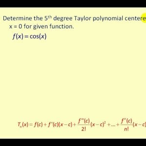 Taylor Polynomials