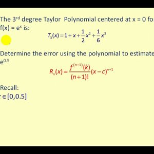 Taylor’s Theorem with Remainder