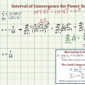 Ex 4: Interval of Convergence for Power Series (Centered at 0)