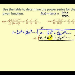 Using Power Series Tables – Part 2