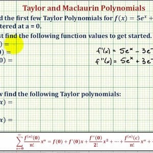 Ex: Find a Degree One and Degree Two Maclaurin Polynomial