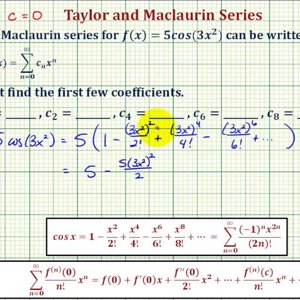 Determine the Maclaurin Series and Polynomial for Function in the Form a*cos(bx^2)